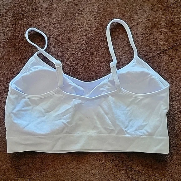 NWOT NAUTICA Intimates Sports Bra 2 Pack White & Blue - Picture 4 of 9